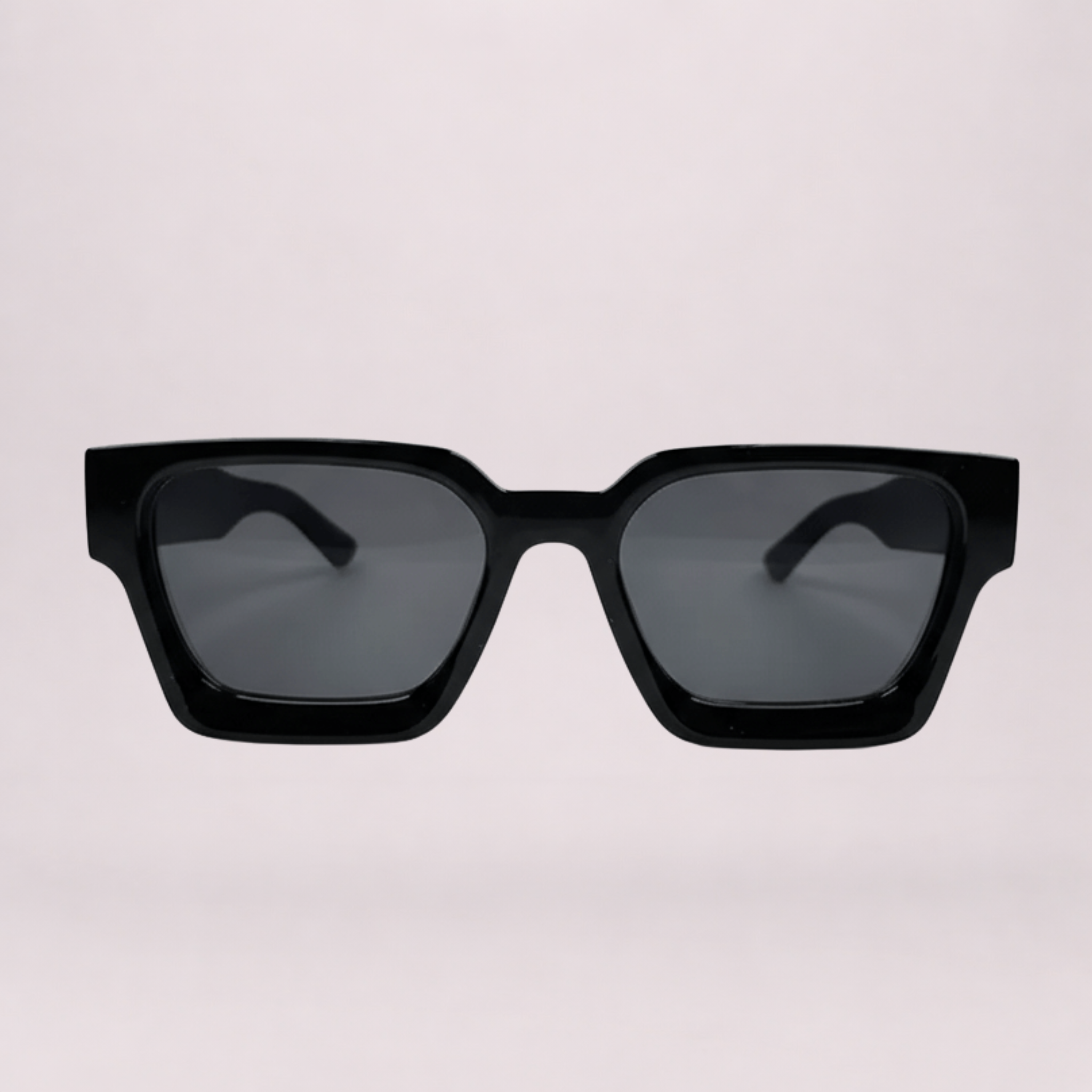 Urban Edge Rectangular Sunglasses - Black