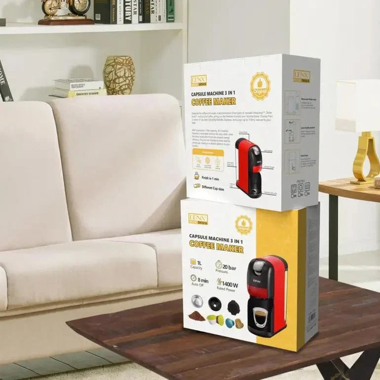 Denx - 3-in-1 Capsule Coffee Maker