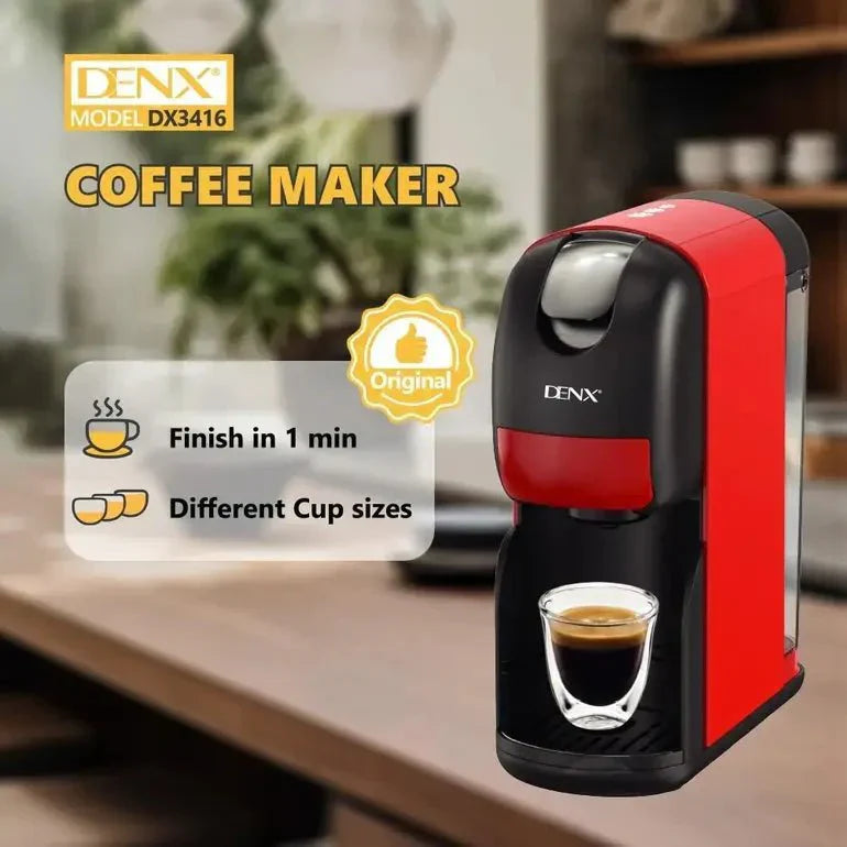 Denx - 3-in-1 Capsule Coffee Maker